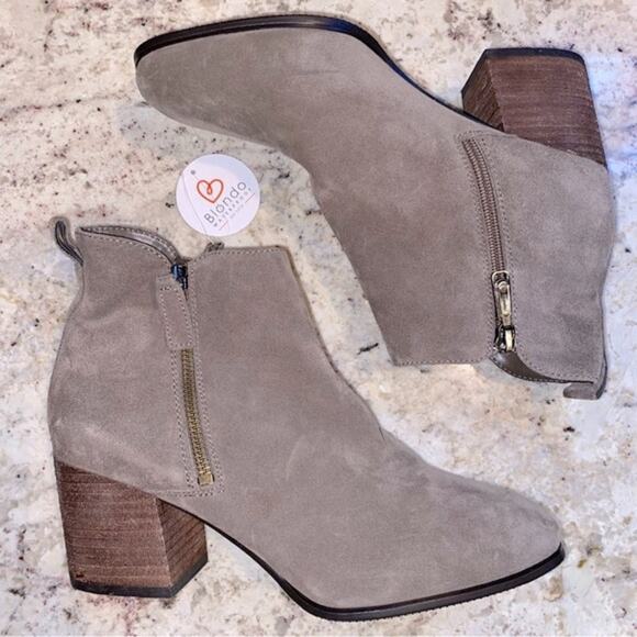 NWT $129 BLONDO Samara Waterproof Suede Boot Bootie Womens 9 No Box - Picture 6 of 12
